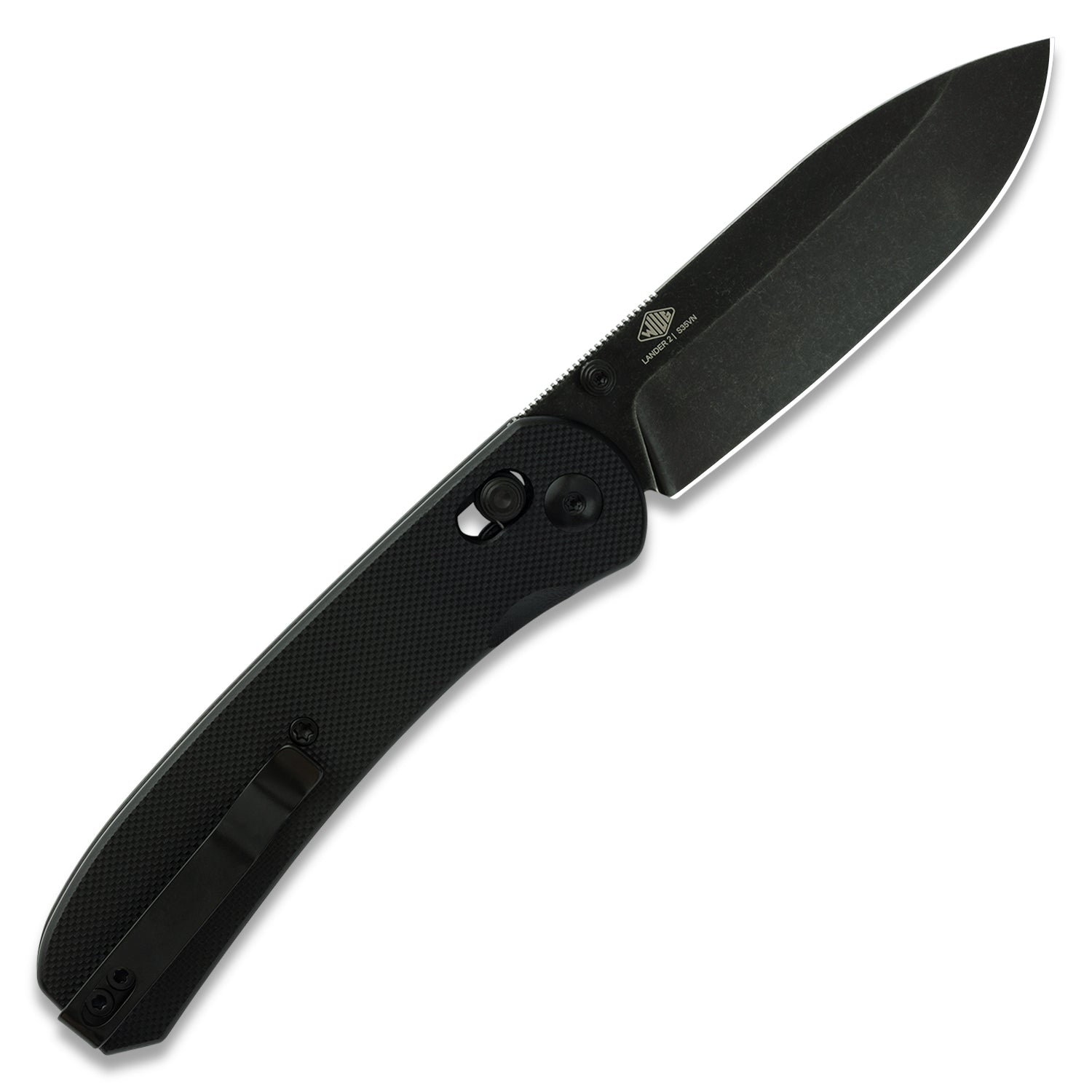 Lander 2 Pocket Knife - Black G10 - Clutch Lock