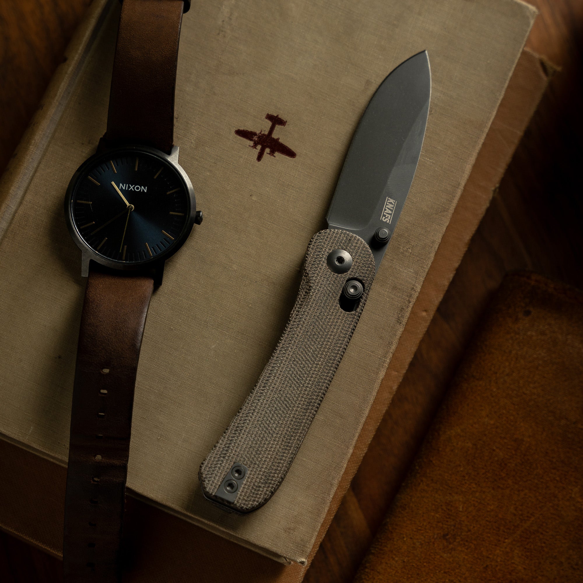 Lander 3 Pocket Knife - Moondust Micarta - Clutch Lock