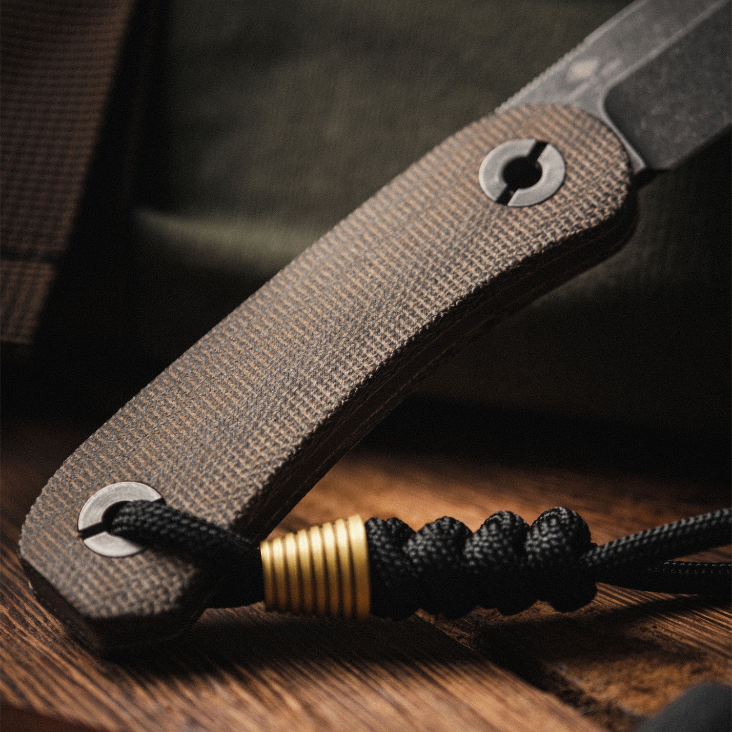 Lander 4 Fixed Blade Knife - Moondust Micarta