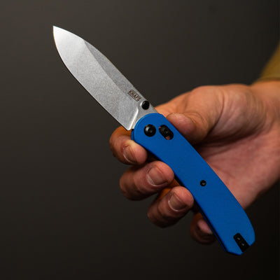 Lander 2 Pocket Knife - Blue G10 - Clutch Lock