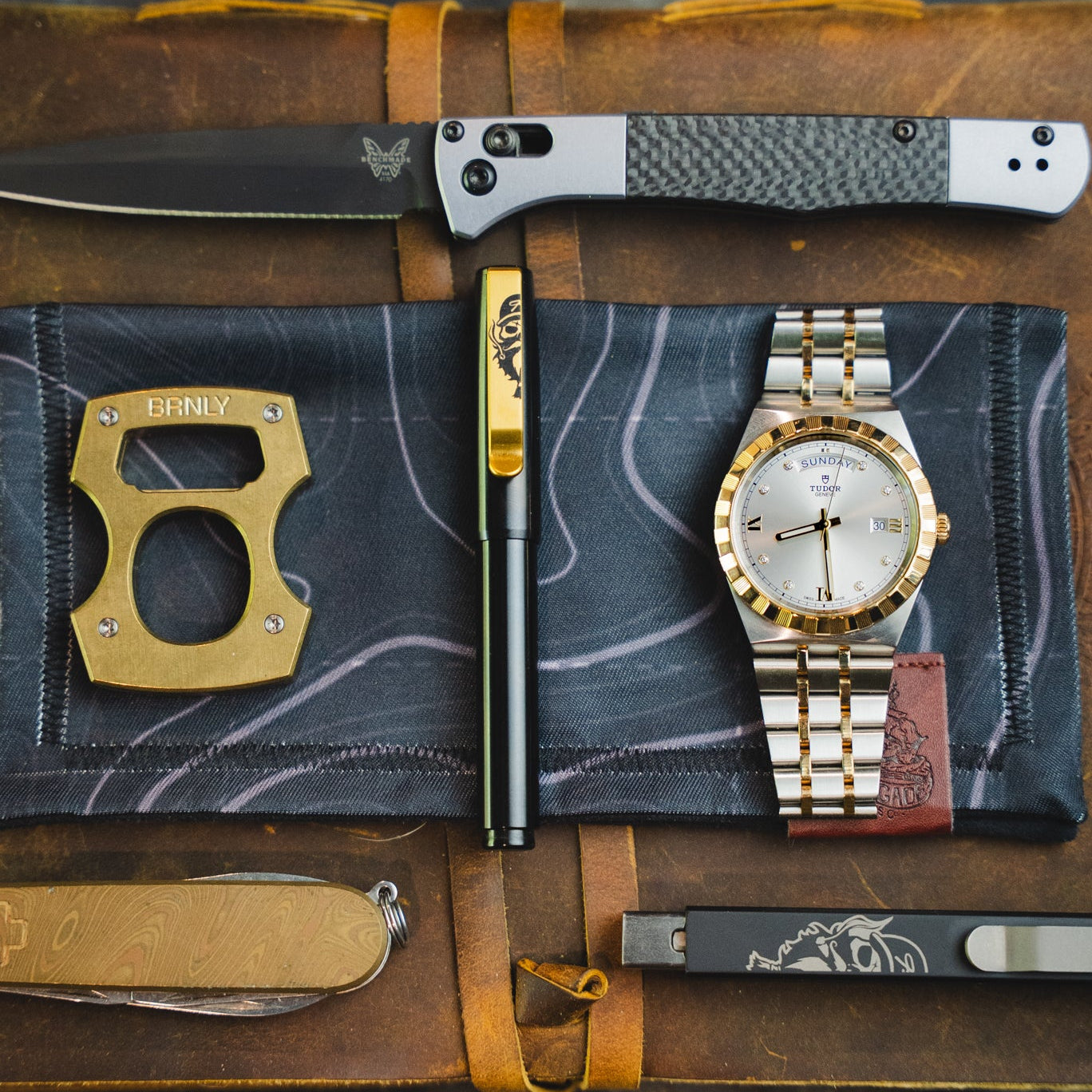 Jeremy Siers x Big Idea Design Titanium Fountain EDC Pen – Black & Gold