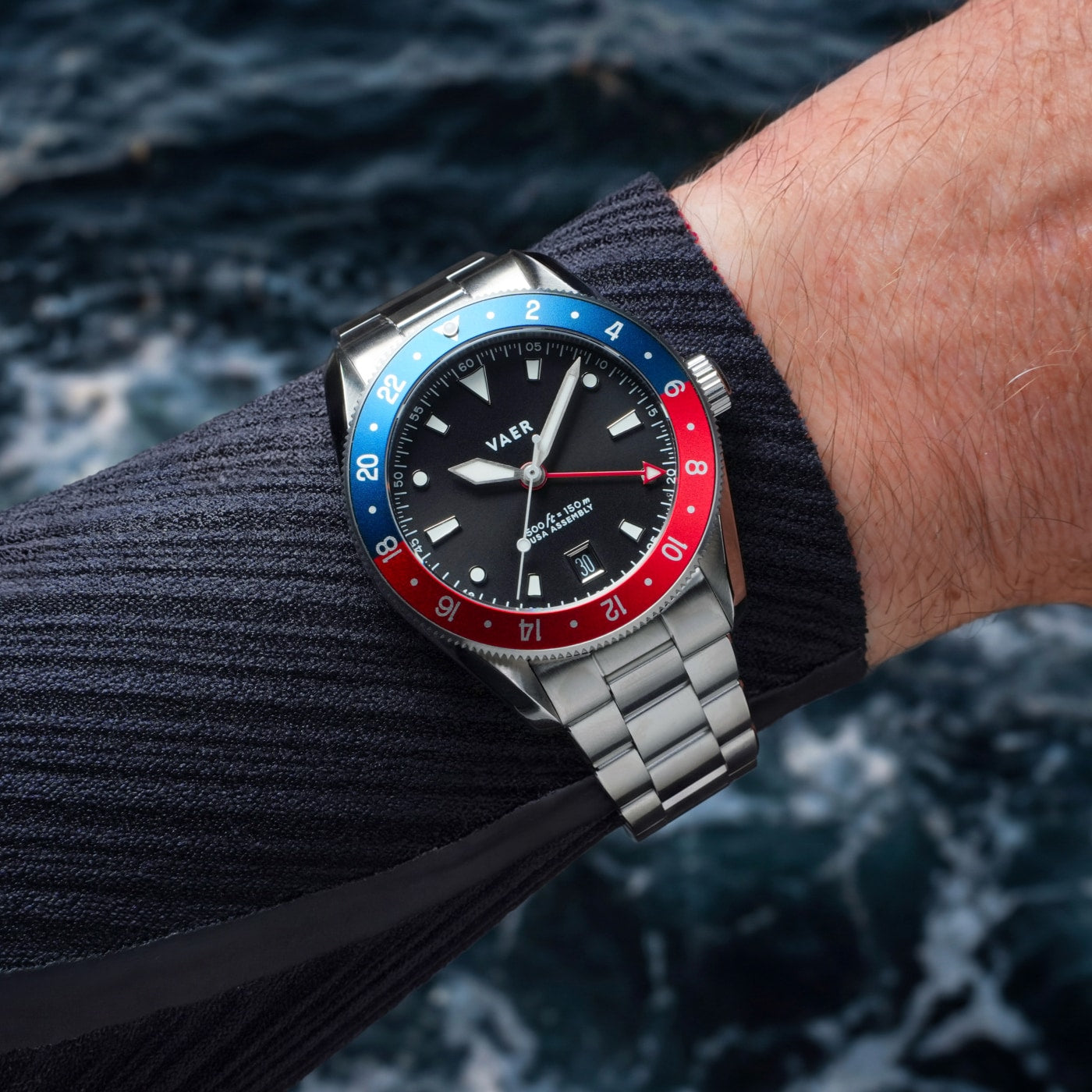 G2 Meridian Navy/Red GMT - 39mm USA