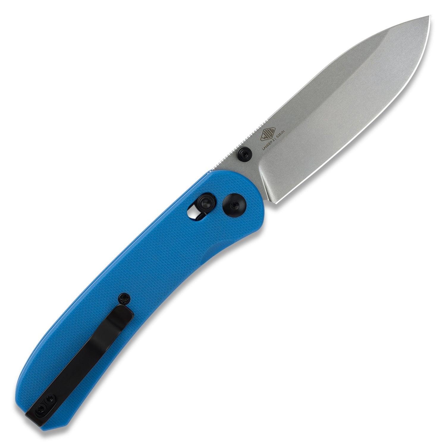 Lander 2 Pocket Knife - Blue G10 - Clutch Lock