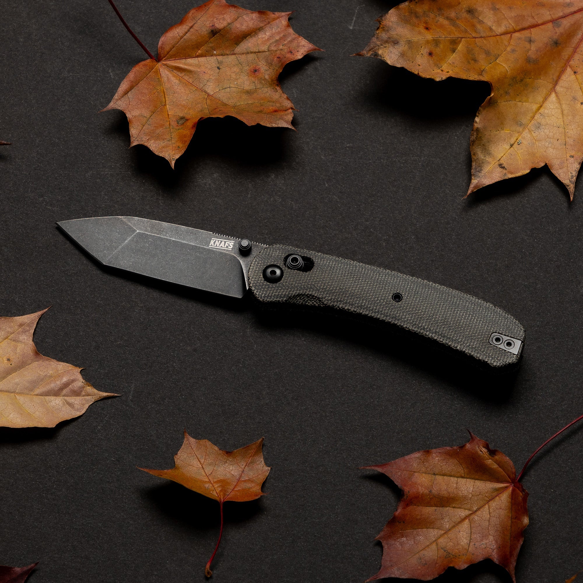 Lander 2 Pocket Knife - Charcoal Micarta Tanto - S35VN