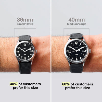 S3 Calendar Field Black - 36mm Quartz