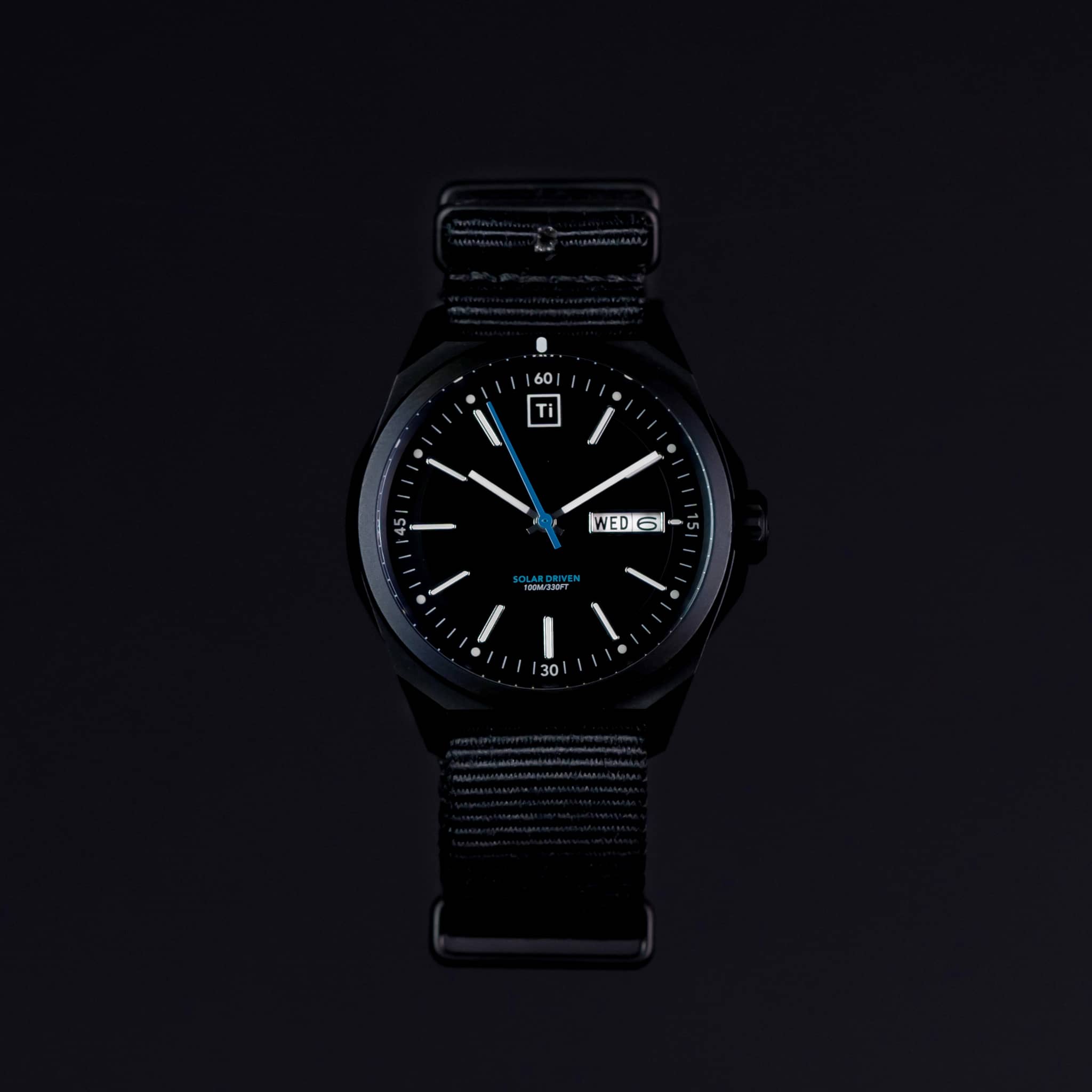 Ti Field Watch / Solar Driven / Black
