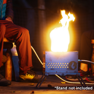 The Hekla: 304 Stainless Steel LavaBox with Dual-Burner