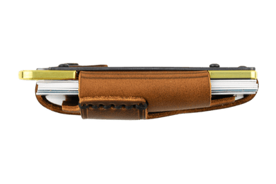Contour Wallet - Brass Tobacco Brown